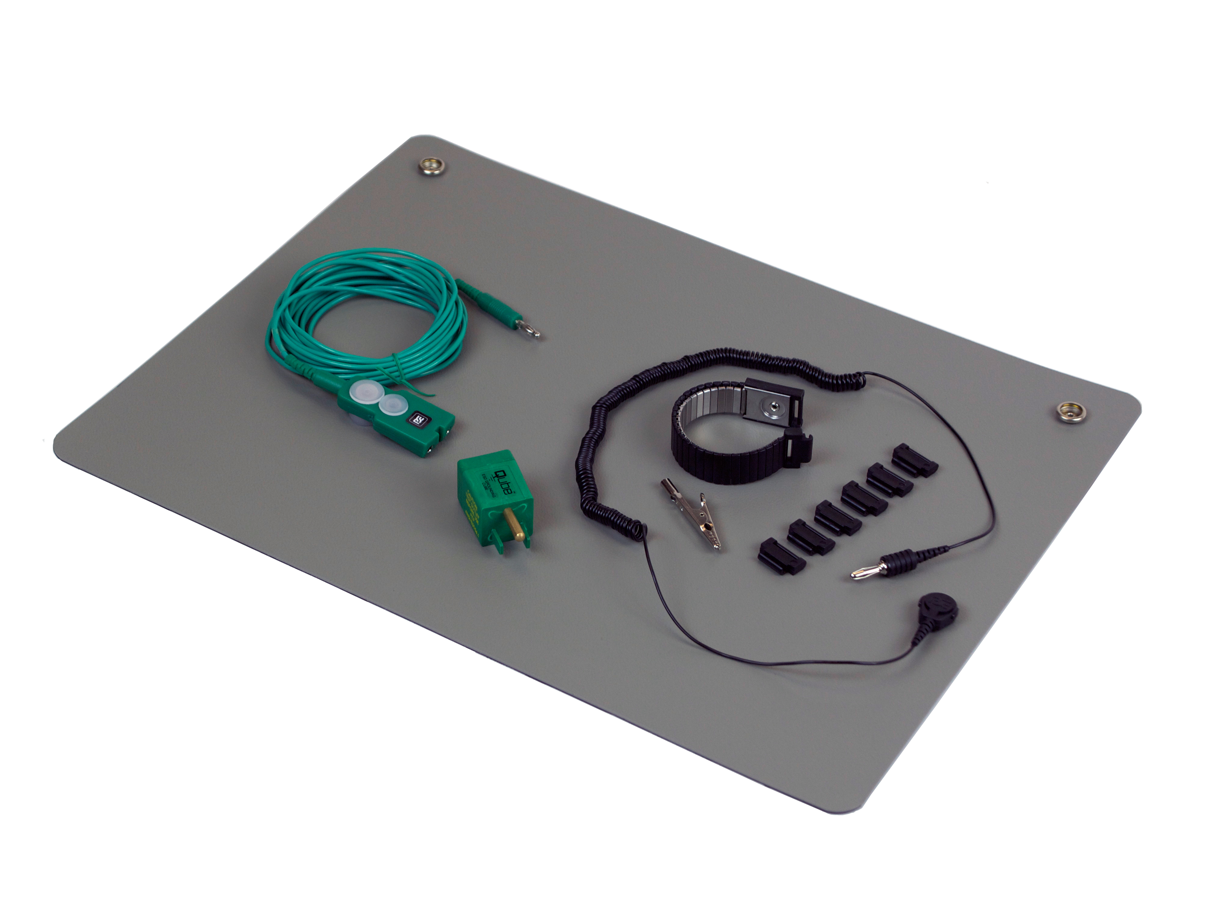 Details about   ESD Safe Table Mat 24"x72"x0.080" Wrist Strap Ground Cord & Universal Snap Kit 